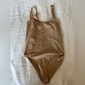 SKIMS Tank Bodysuit in Nude Taupe